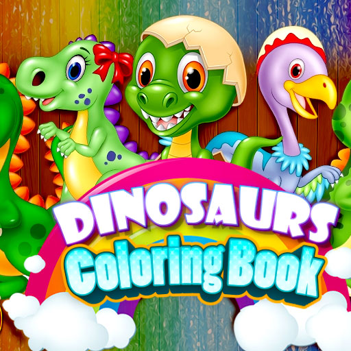 poster of Play Dinosaurs Coloring Book Game Online 2024 game