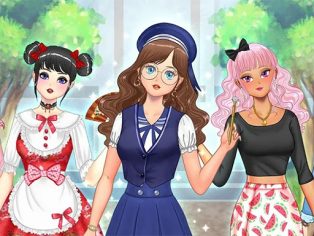 ملصق اللعبة Kawaii High School Teacher Dress Up