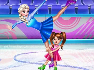 poster of Play Ice Skating Challenge Game Online 2024 game