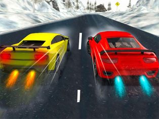 poster of Snow Fast Hill Track Racing game