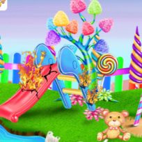 poster of Candy Garden Cleaning game