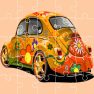 ملصق اللعبة VW Beetle Jigsaw