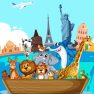 poster of Crazy Friends Travel The World Puzzle game