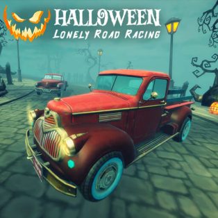 poster of Halloween Lonely Road Racing game