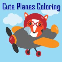 poster of Cute Planes Coloring game