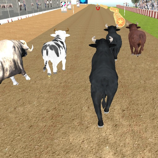 poster of Play Angry Bull Racing Game Online 2024 game