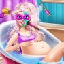 poster of Hero Ellie Pregnant Spa game