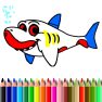 ملصق اللعبة BTS Shark Coloring Book