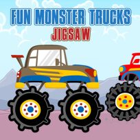 ملصق اللعبة Fun Monster Trucks Jigsaw