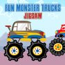 poster of Fun Monster Trucks Jigsaw game