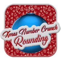 ملصق اللعبة Christmas Number Crunch Rounding