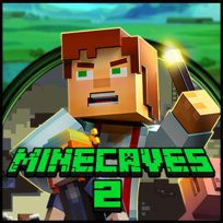 ملصق اللعبة Minecaves 2