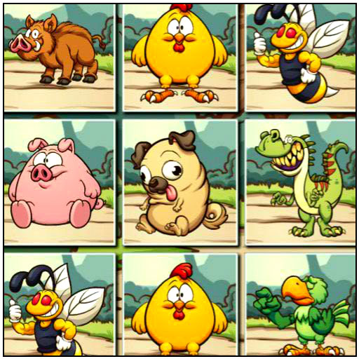 poster of Play Animals Memo Match Game Online 2024 game
