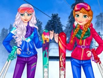 poster of Play Princesses At Ski Game Online 2024 game
