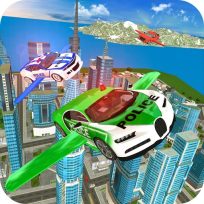 poster of Flying Police Car Simulator game