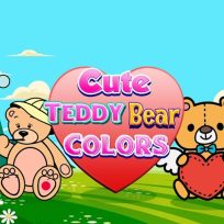 ملصق اللعبة Cute Teddy Bear Colors