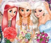 poster of Bride and Bridesmaides Dress up game