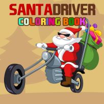 ملصق اللعبة Santa Driver Coloring Book