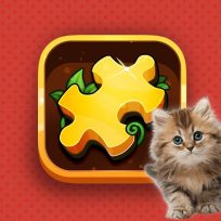 ملصق اللعبة Cats Puzzle Time