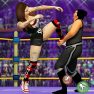 poster of Women Wrestling Fight Revolution Fighting Games game