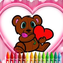 ملصق اللعبة Animals Valentine Coloring