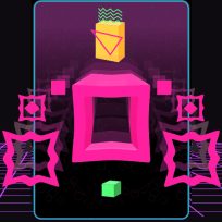 poster of Big NEON Tower VS Tiny Square game