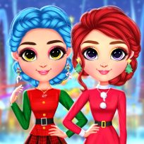 poster of Rainbow Girls Christmas Outfits game