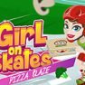 poster of Girl on Skates: Pizza Mania game