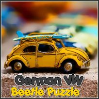 poster of German VW Beetle Puzzle game