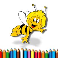 ملصق اللعبة BTS Bee Coloring Book