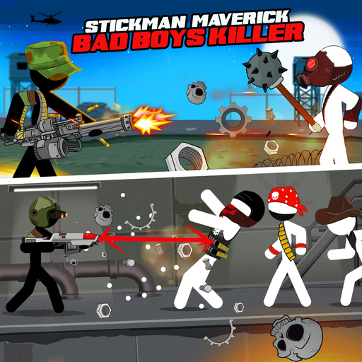 poster of Play Stickman maverick : bad boys killer Game Online 2024 game