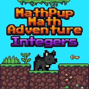 ملصق اللعبة MathPup Math Adventure Integers