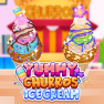 ملصق اللعبة Yummy Churros Ice Cream