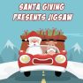 ملصق اللعبة Santa Giving Presents Jigsaw