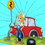 ملصق اللعبة Broken Cars Jigsaw