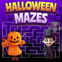 poster of Halloween Mazes game