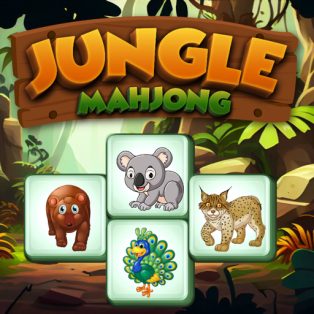 ملصق اللعبة Jungle Mahjong