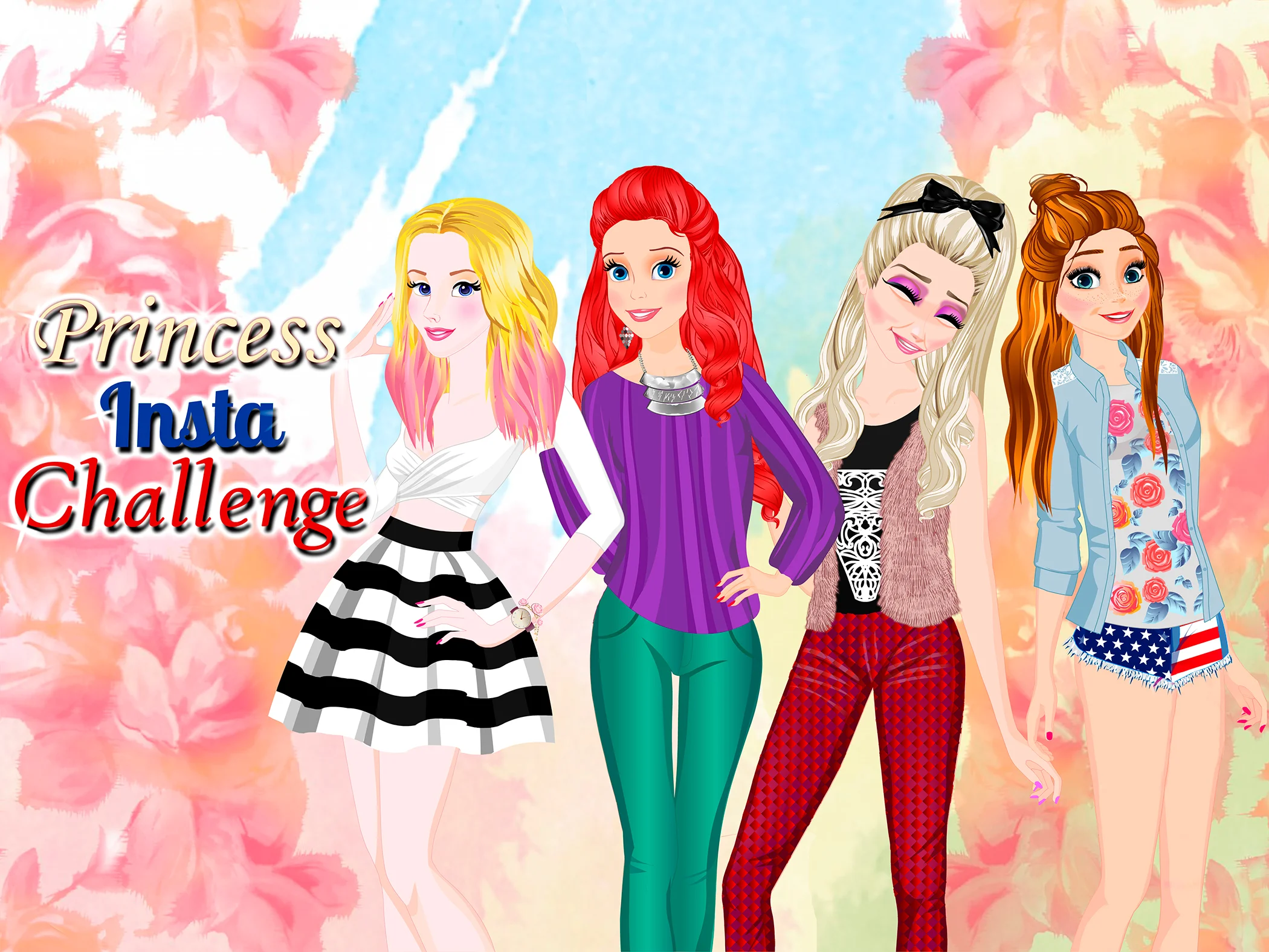 poster of Play Princess InstaChallange Game Online 2024 game