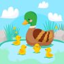 poster of Mother Duck and Ducklings Jigsaw game