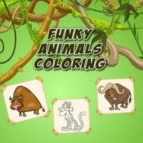 poster of Funky Animals Coloring game