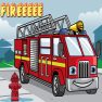 ملصق اللعبة Fire Truck Jigsaw