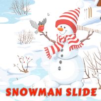 ملصق اللعبة Snowman Slide