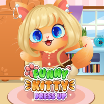 ملصق اللعبة Funny Kitty Dressup