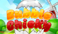 ملصق اللعبة Bubble Chicky