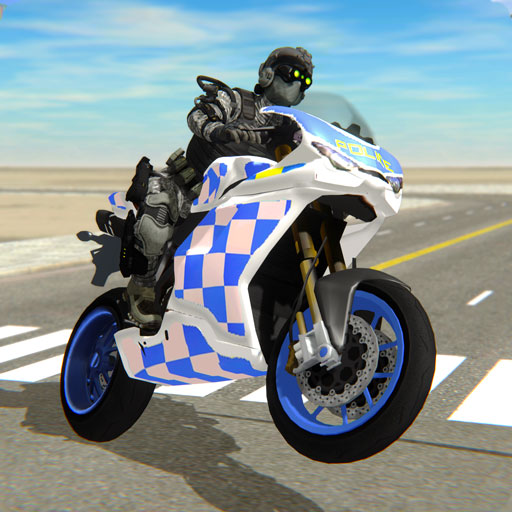 poster of Play Police Bike City Simulator Game Online 2024 game