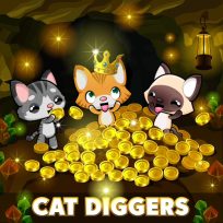 ملصق اللعبة Idle Cat Diggers