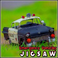 ملصق اللعبة Emergency Vehicles Jigsaw