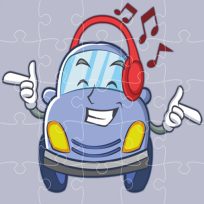 ملصق اللعبة Smiling Cars Jigsaw