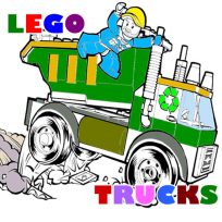 ملصق اللعبة Lego Trucks Coloring