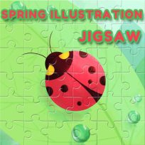 ملصق اللعبة Spring Illustration Puzzle